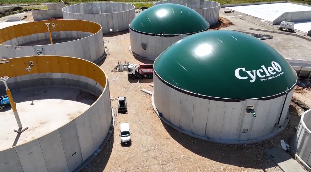 Cycle0 digestors viewed from above